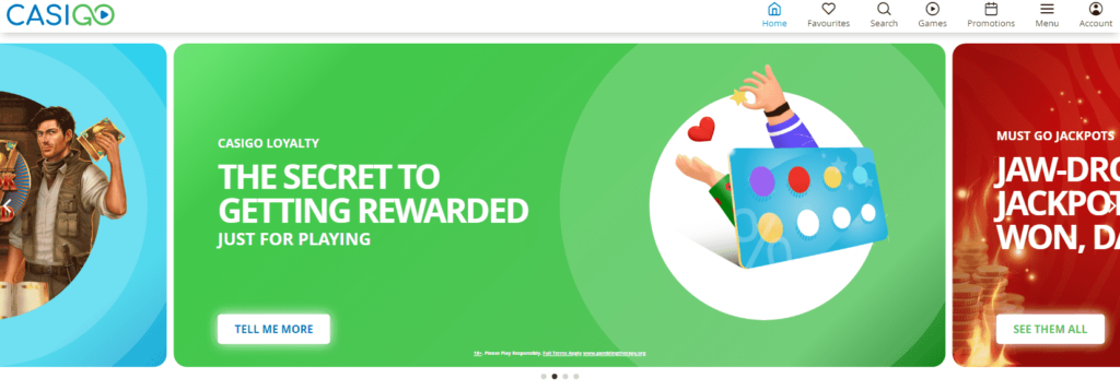 Casigo Casino Dashboard Loyalty