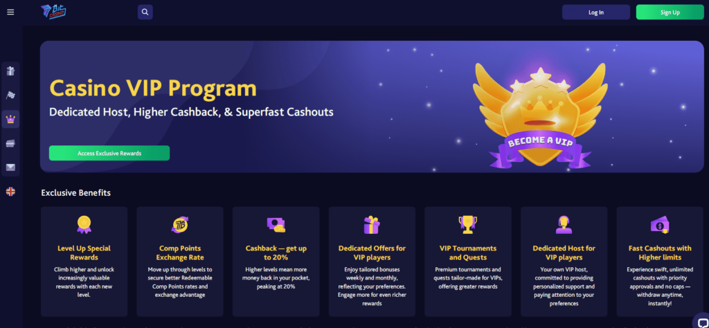 7Bit Casino Dashboard VIP