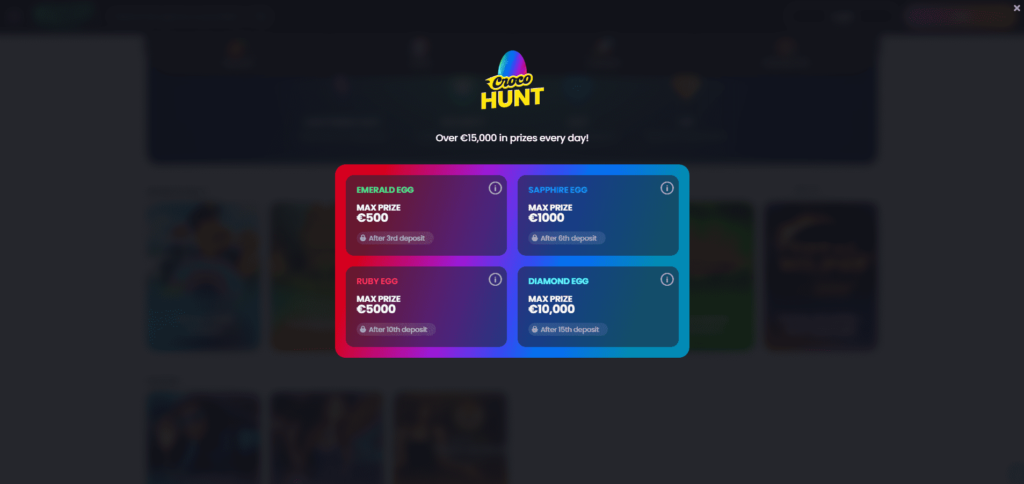 Crocoslots Casino Dashboard Croco Hunt