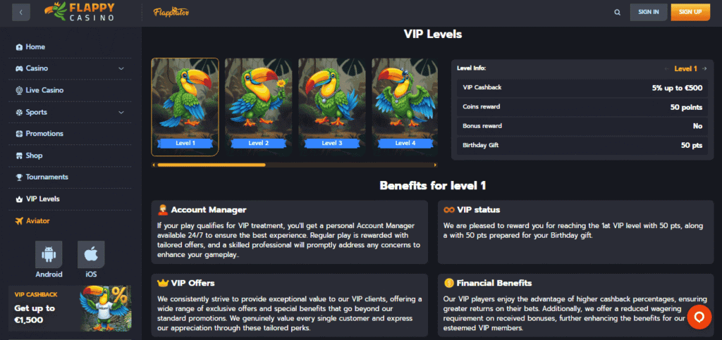 Flappy Casino VIP 