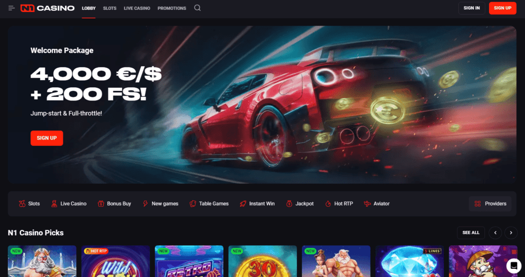 N1 Casino Dashboard