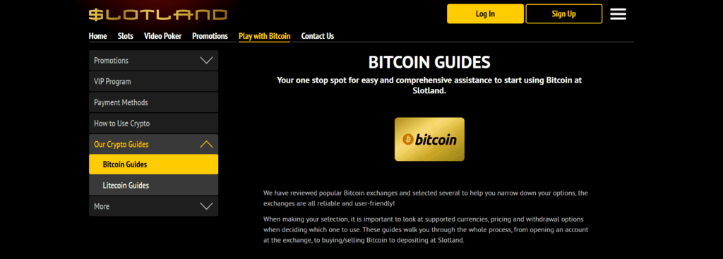 Slotland Casino Play with Bitcoin