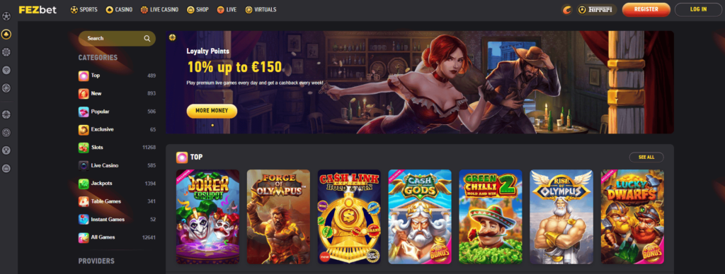 FEZbet Casino Games